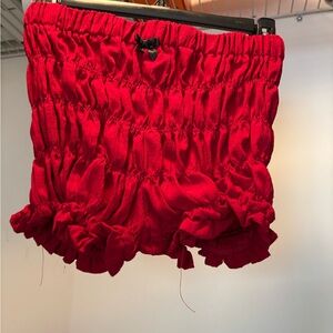 SHEIN Red High Waist Women Shorts